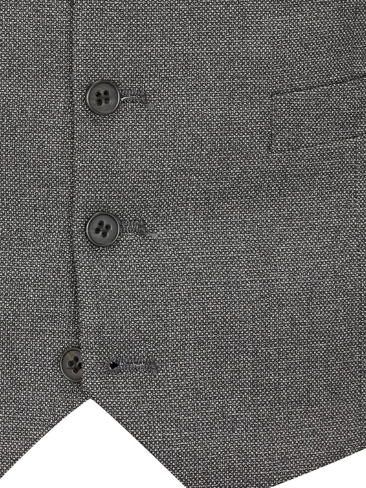 Gris - Chaleco de traje de corte sartorial con botonadura sencilla Harcourt de Skopes - Imagen 6 de 6 Gris - Chaleco de traje de corte sartorial con botonadura sencilla Harcourt de Skopes - Imagen 6 de 6