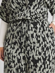Simply Be Green Print Button Thru Jumpsuit - Image 4 of 4