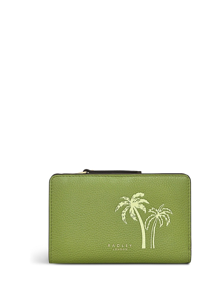 Radley London Green Palm Bay Medium Bifold Purse - Image 1 of 4