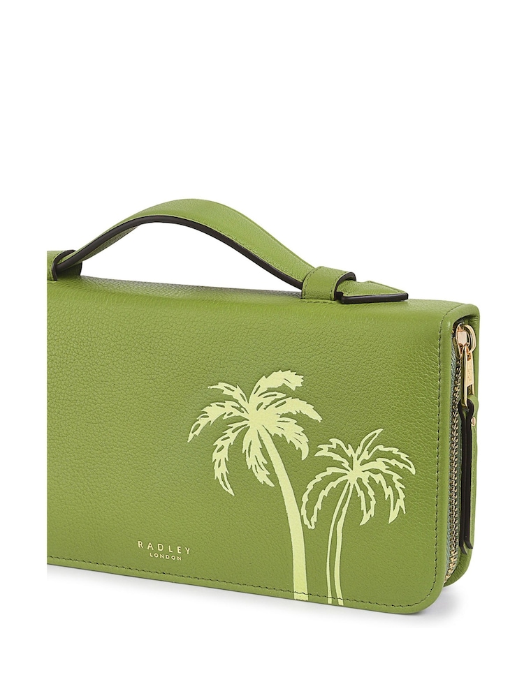 Radley London Green Palm Bay Large Zip Around Pouch - Image 3 of 3