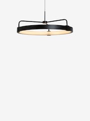 Jasper Conran London Black Circular Pendant Light - Image 4 of 4