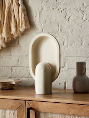 French Connection Cream Rapoko Blanc Table Lamp - Image 2 of 4