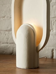 French Connection Cream Rapoko Blanc Table Lamp - Image 3 of 4