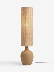 French Connection Natural Chana Terracotta Floor Lamp - Image 4 of 4