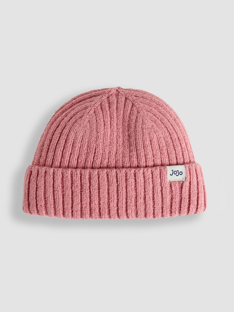 Hellpink - JoJo Maman Bébé Rib Hat - Bild 1 von 3