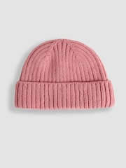 Hellpink - JoJo Maman Bébé Rib Hat - Bild 2 von 3
