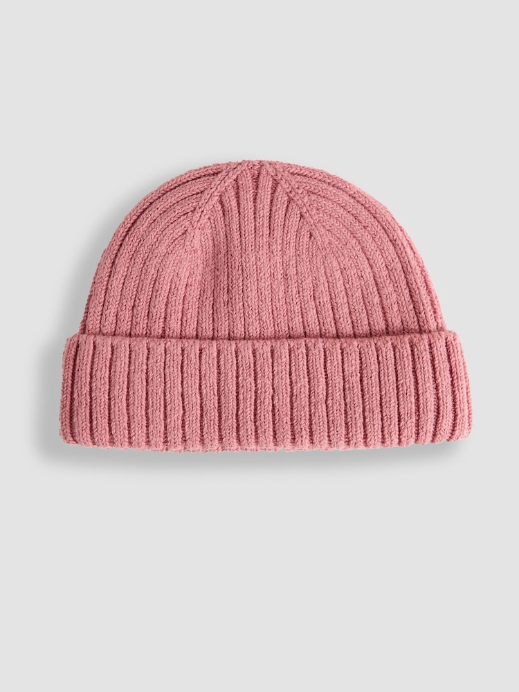 Hellpink - JoJo Maman Bébé Rib Hat - Bild 2 von 3