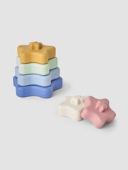 JoJo Maman Bébé Silicone Star Stacking Tower - Image 2 of 4