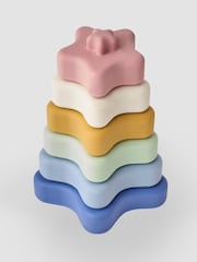 JoJo Maman Bébé Silicone Star Stacking Tower - Image 4 of 4