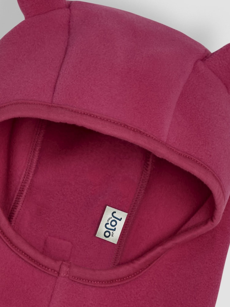 JoJo Maman Bébé Orchid Polarfleece Balaclava Hat - Image 3 of 3