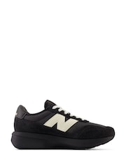 New Balance Black/Green Mens 370 Trainers - Image 1 of 9