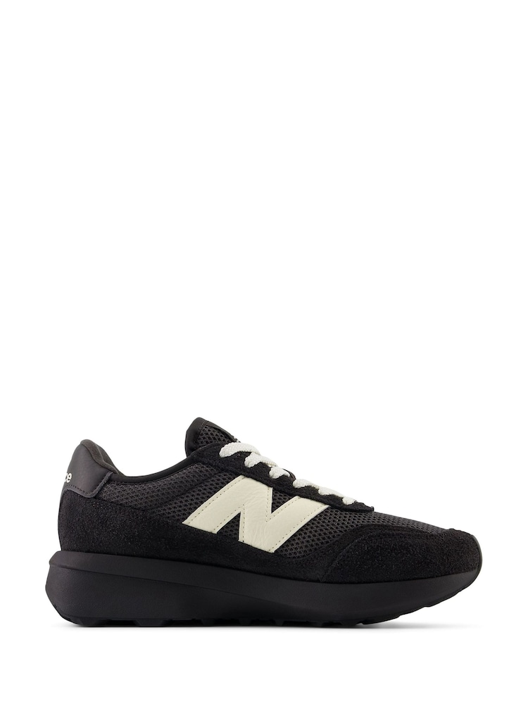 New Balance Black/Green Mens 370 Trainers - Image 1 of 9