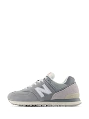 New Balance Grey Mens 574 Trainers - Image 2 of 11