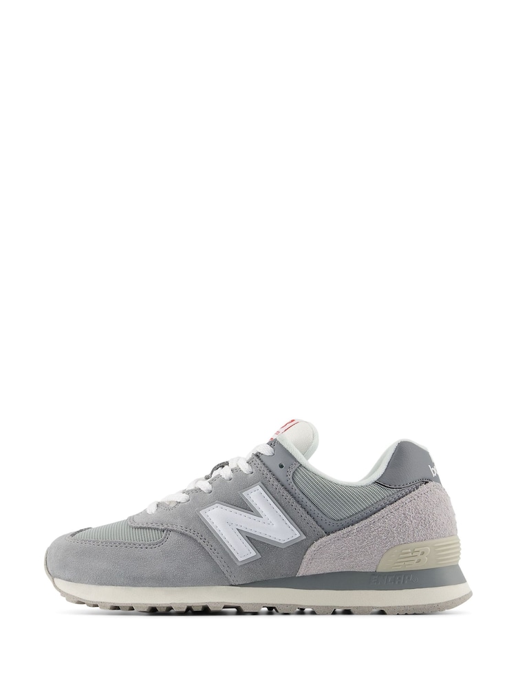 New Balance Grey Mens 574 Trainers - Image 2 of 11