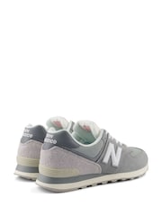 New Balance Grey Mens 574 Trainers - Image 4 of 11