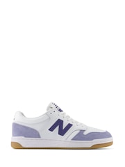 New Balance White/Purple Mens 480 Trainers - Image 1 of 7