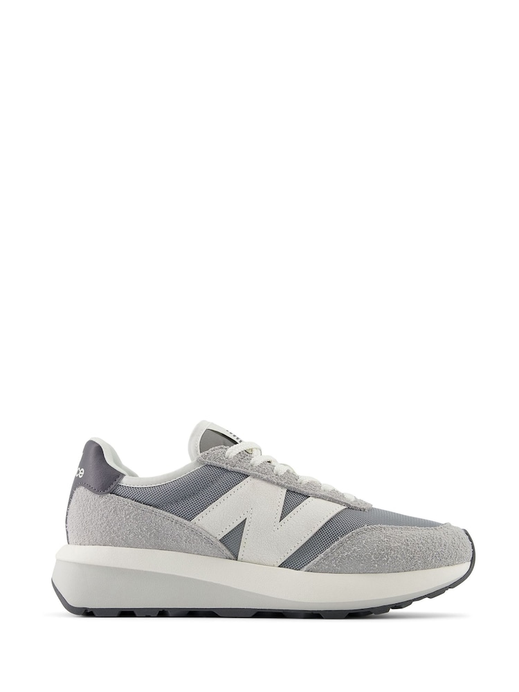 New Balance Grey Mens 370 Trainers - Image 1 of 13