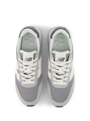 New Balance Grey Mens 370 Trainers - Image 9 of 13