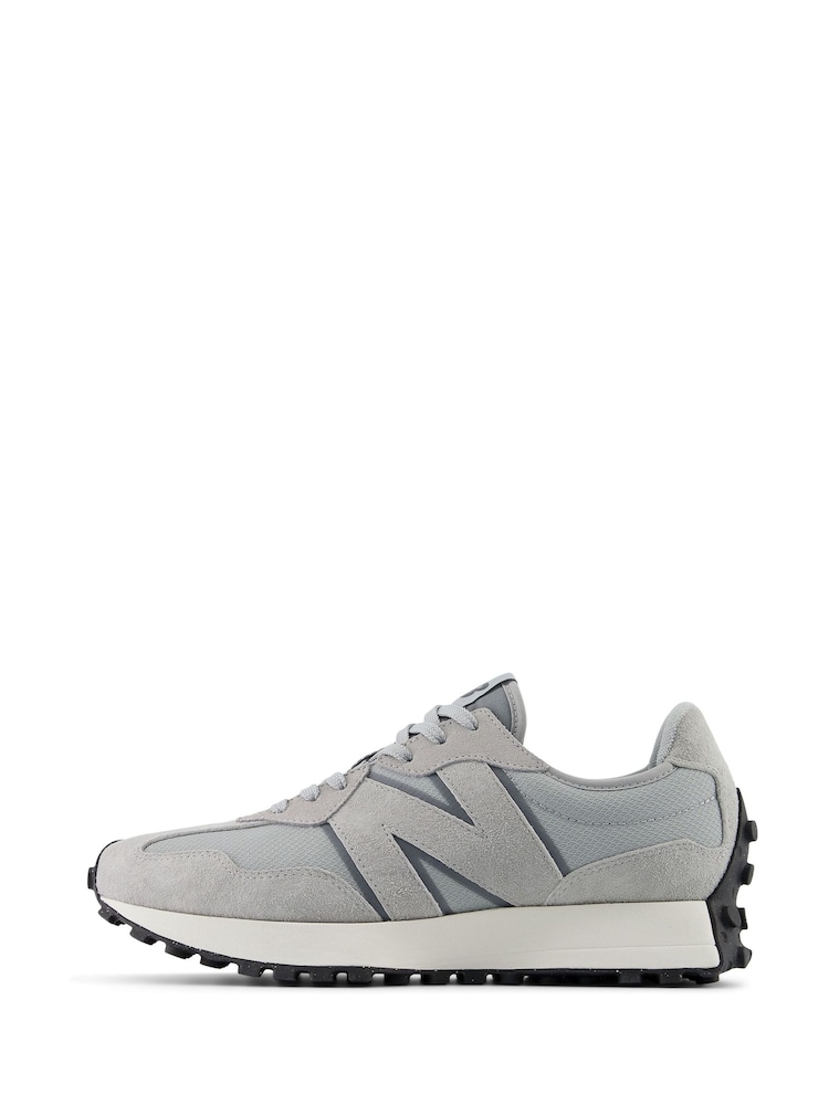 New Balance Grey Dark Mens 327 Trainers - Image 2 of 11