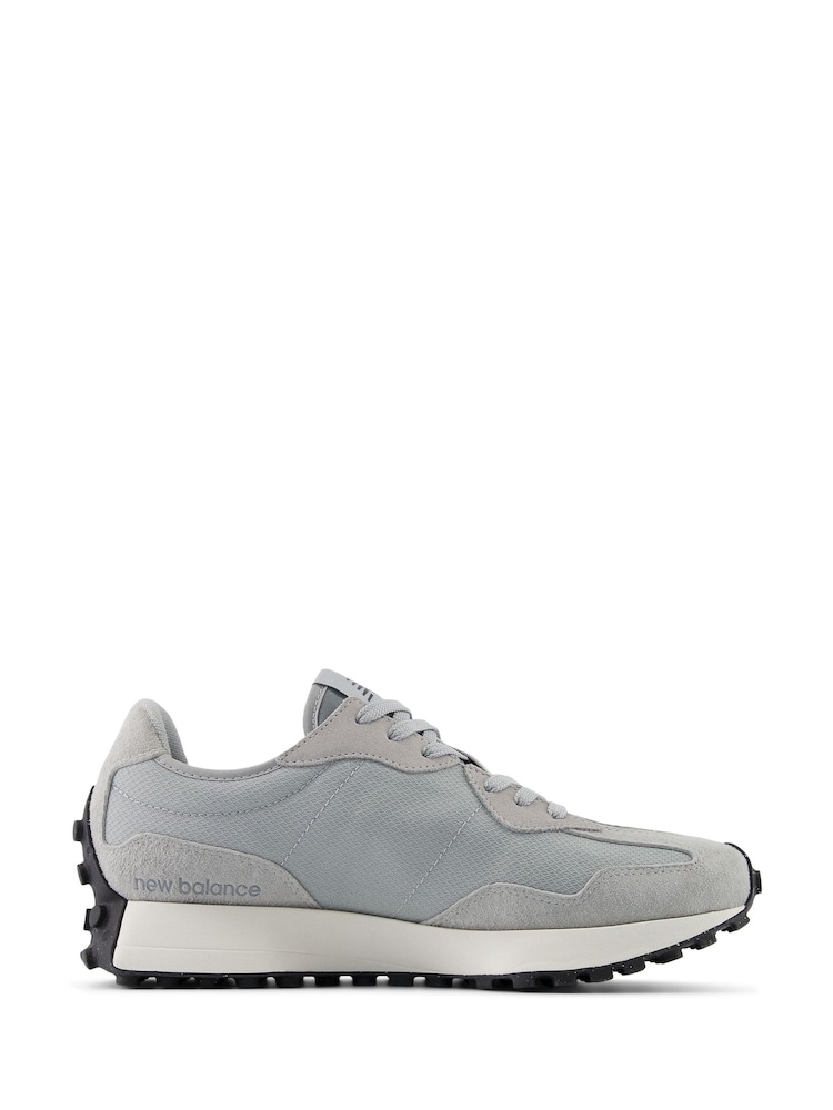 New Balance Grey Dark Mens 327 Trainers - Image 3 of 11