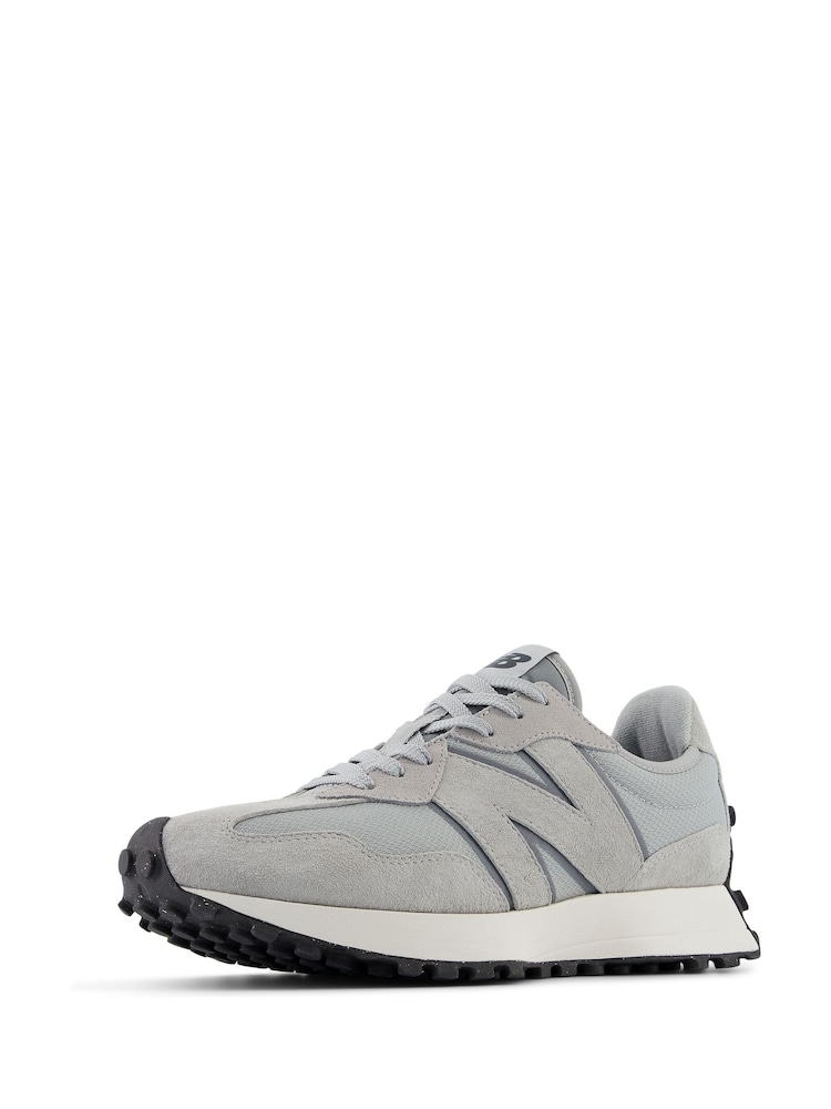 New Balance Grey Dark Mens 327 Trainers - Image 4 of 11