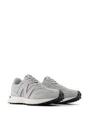 New Balance Grey Dark Mens 327 Trainers - Image 5 of 11