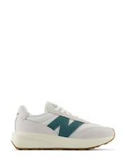 Белый/зеленый - мужские кроссовки New Balance 370 - Изображение 1 из 10
