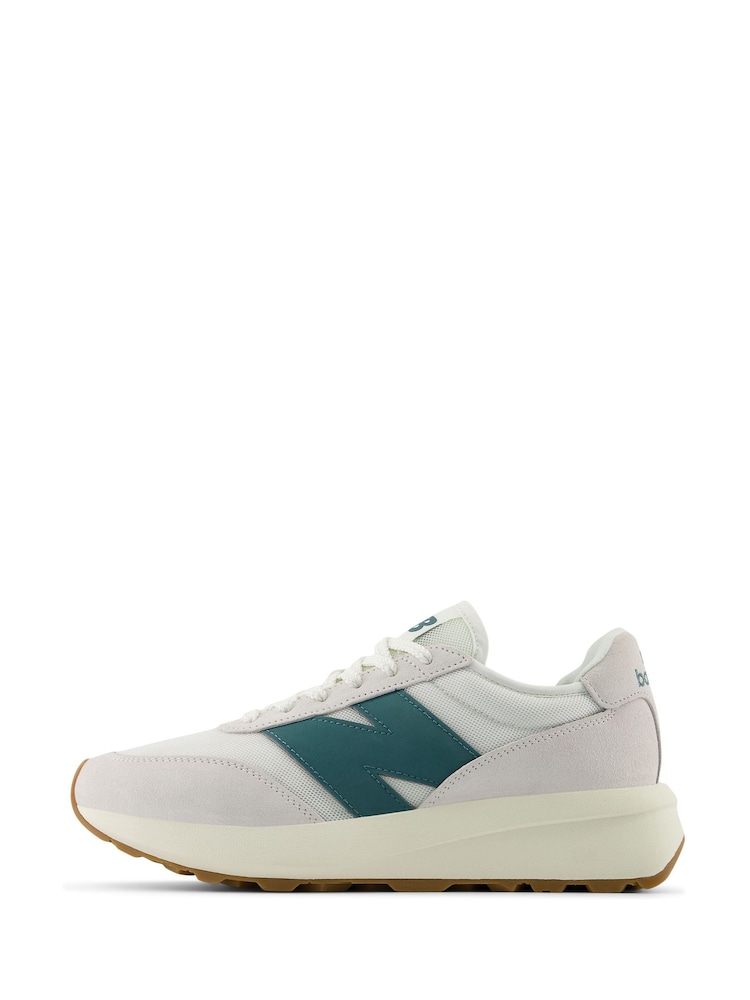 Bela/zelena - New Balance moški športni copati 370 - Slika 2 iz 10 Bela/zelena - New Balance moški športni copati 370 - Slika 2 iz 10