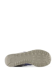 New Balance Blue & White Mens 574 Trainers - Image 8 of 8