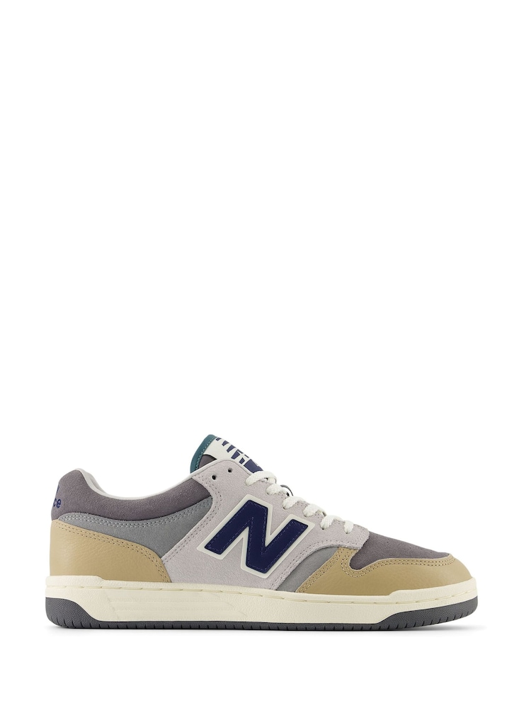 New Balance Grey/Stone Mens 480 Trainers - Image 2 of 13