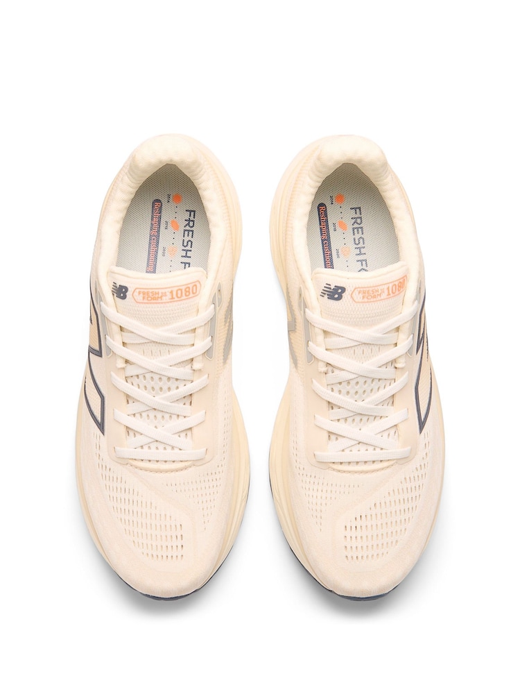 New Balance Cream Mens Fresh Foam 1080 V14 Trainers - Image 7 of 11