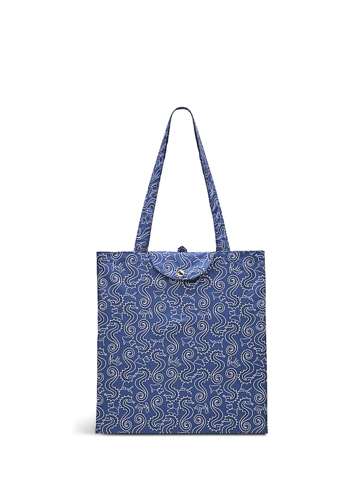 Radley London Blue Seahorse Responsible Foldaway Bag - Image 1 of 4