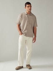 Black/Neutral Textured Jersey Short Sleeve Shirts 2 Pack - Image 3 of 12