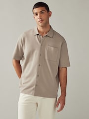 Black/Neutral Textured Jersey Short Sleeve Shirts 2 Pack - Image 6 of 12