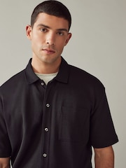 Black/Neutral Textured Jersey Short Sleeve Shirts 2 Pack - Image 7 of 12