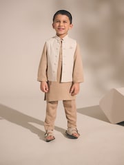 بني منك سادة - رداء Kurta للعيد (3 شهور-16 سنة) - صورة 1 من 11