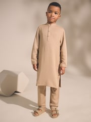 بني منك سادة - رداء Kurta للعيد (3 شهور-16 سنة) - صورة 2 من 11