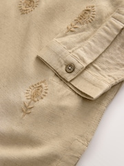 Neutral Leaf Embroidered Eid Kurta (3mths-16yrs) - Image 8 of 8