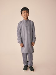 Light Blue EID Kurta (3mths-16yrs) - Image 1 of 8