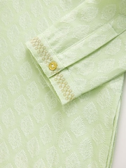 Light Green Embroidered EID Kurta (3mths-16yrs) - Image 8 of 8