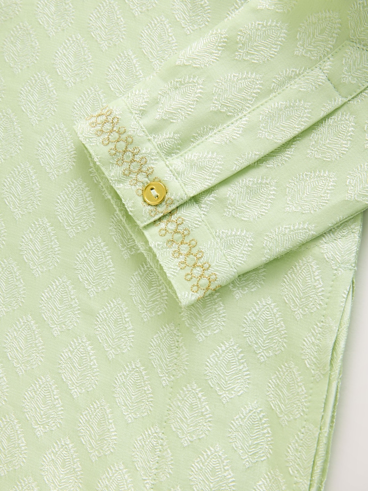 Light Green Embroidered EID Kurta (3mths-16yrs) - Image 8 of 8