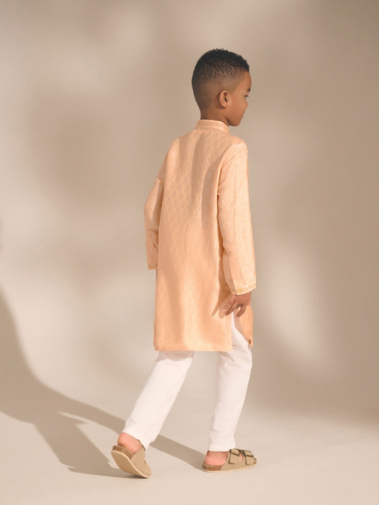 Orange clair EMB - EID Kurta (3mths-16yrs) - Image 3 of 8