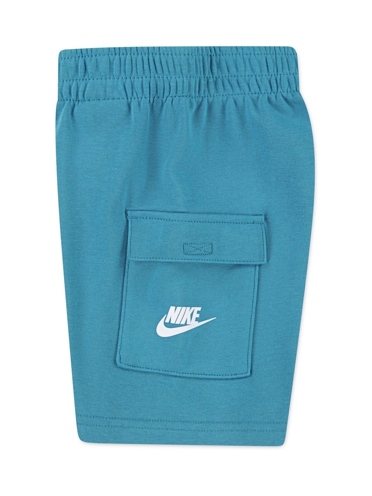 Nike Blue Little Kids T-Shirt and Cargo Shorts Set - Image 3 of 5