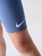 Nike Blue Little Kids Bike Shorts and T-Shirt Set - Image 8 of 14