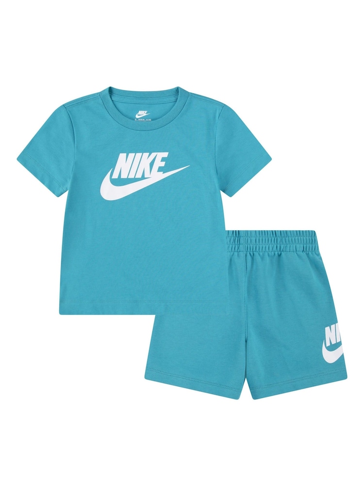 Nike Blue Little Kids Club T-Shirt and Shorts Set - Image 1 of 5