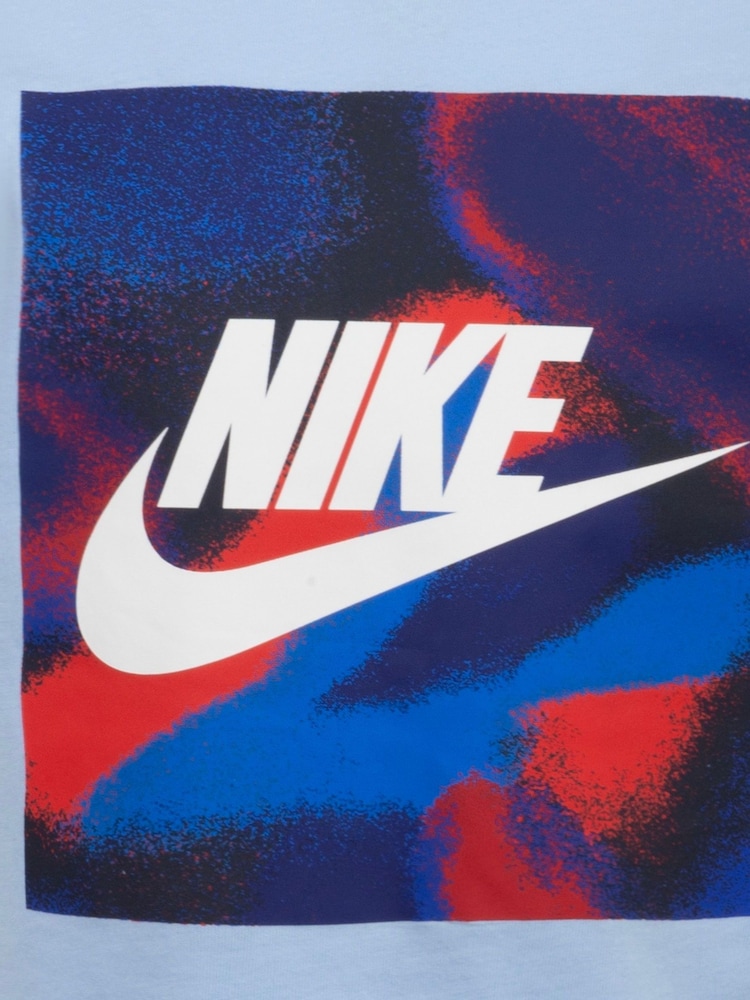 Nike Blue Little Kids Club Express T-Shirt and Shorts Set - Image 5 of 5
