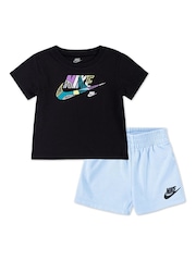 Nike Infant Printed Logo T-Shirt and Shorts Set - Imagen 1 de 1
