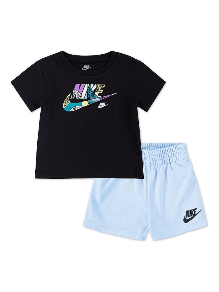 Nike Infant Printed Logo T-Shirt and Shorts Set - Imagen 1 de 1