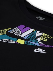 Nike Blue Infant Printed Logo T-Shirt and Shorts Set - Image 3 of 4