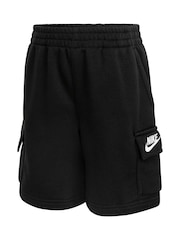 Nike Black Little Kids Cargo Shorts - Image 3 of 4
